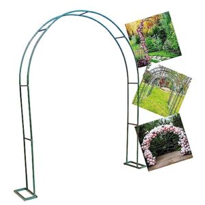 garden archeswedding decoration arbour stable metal arbor trellis for climbing plants party decorations rose archway support weather resistant,green,black,white (color : green, size : 55"x15.5"x 90.