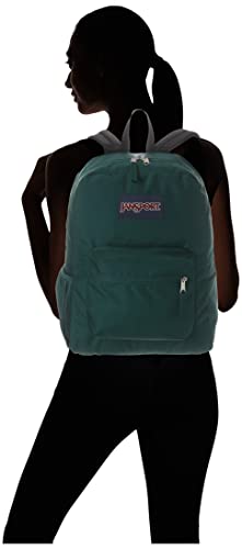 JanSport Cross Town Backpack, Deep Juniper, One Size