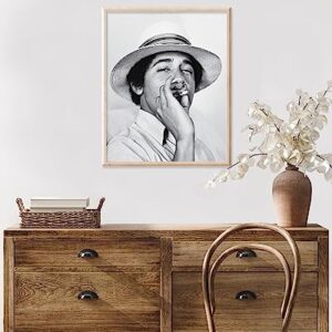 Poster Master Vintage Photograph Poster - Retro Portrait Print - 8x10 UNFRAMED Wall Art - Gift for Artist, Friend - Young Barack Obama Smoking Cigarette, President - Wall Decor for Home, Office