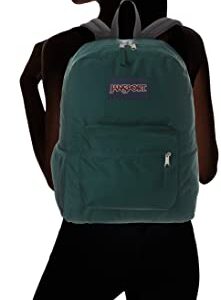JanSport Cross Town Backpack, Deep Juniper, One Size
