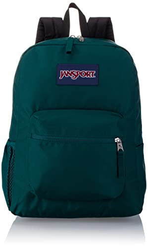 JanSport Cross Town Backpack, Deep Juniper, One Size