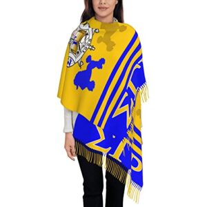 Beyli Sigma Gamma Rho Scarf Winter Warm Long Scarf Sister Gift Soft Tassel Scarf 77.6" * 28.3" Tassel 4"