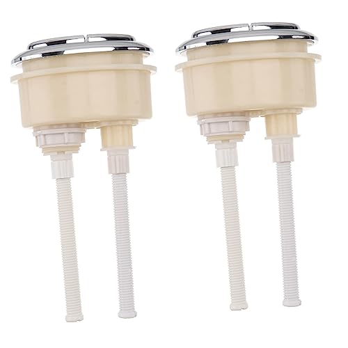 OSALADI 2 Pcs Toilet Lid Button Flushing Button for Toilet Dual Flush Push Button Switches Toilet Parts Toilet Tank Toilet Water Tank Button Toilet Button Flushing Toilet Button Water Tank