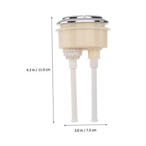 OSALADI 2 Pcs Toilet Lid Button Flushing Button for Toilet Dual Flush Push Button Switches Toilet Parts Toilet Tank Toilet Water Tank Button Toilet Button Flushing Toilet Button Water Tank