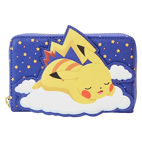 Pokemon Sleeping Pikachu and Friends Zip Around Wallet