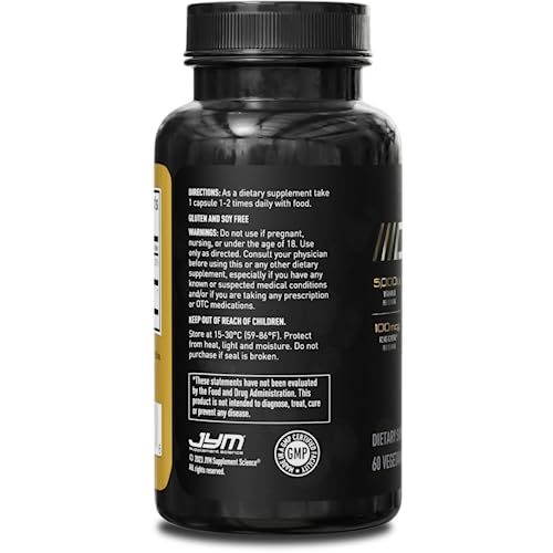 JYM D3 + K2 with 5000iu D3 & 100mcg of Vitamin K2 as MK-7, Bone, Cardiovascular + Immune Health for Men & Women, Softgel