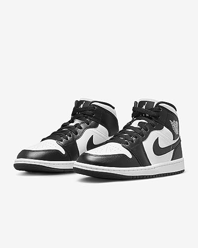 Jordan 1 Mid Women White/Black-Panda Mid DV0991-101 8.5