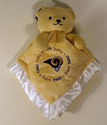 Northwest LA Football Rams Officially Licensed 14 x 14 Security Bear Baby Blanket