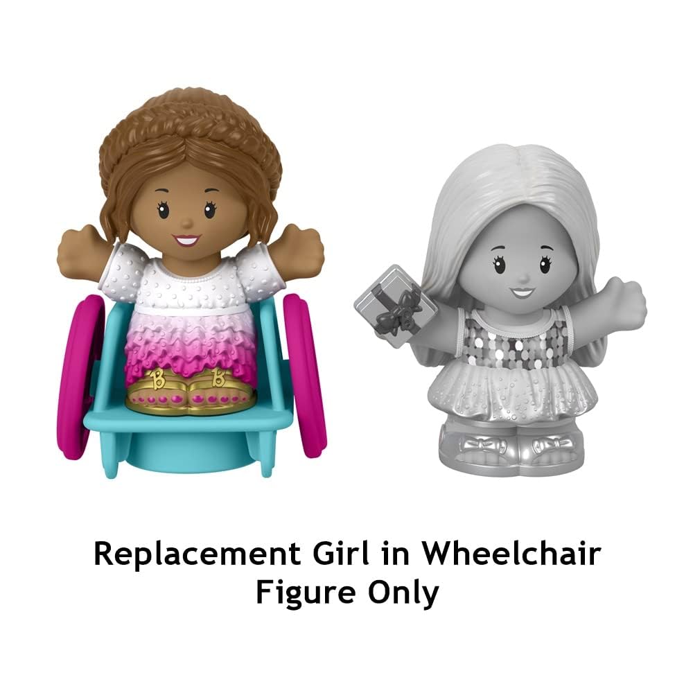 Replacement Part for Fisher-Price Little People Playset - Replacement Female Girl in Wheelchair Dressed for a Party ~ Inspired by Barbie You Can Be Anything