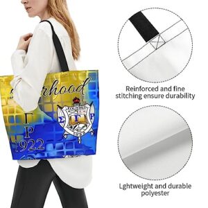 Sigma Gamma Rho Tote Bag Sister Gift Reusable Large Capacity Women'S Shoulder Tote Casual Canvas Shopping Bag