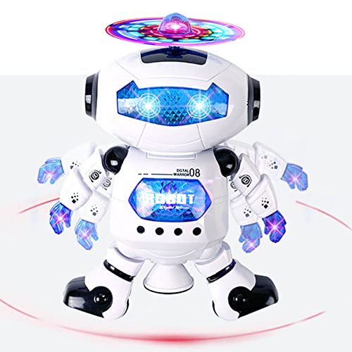 JTLB Robot Dancing Robot for Kids 22×14×9 360 Rotatable Lighting Dancing Humanoid Robot Toy Kid Children Playful Gift