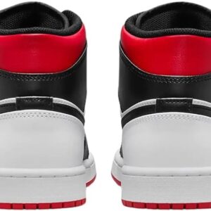 Air Jordan 1 Mid Men's Shoes Size - 12 White/Gym Red-Black