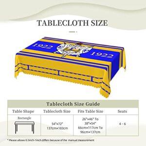 Beyli Sigma Gamma Rho Rectangular Tablecloth - 54 X 72 Inches - Stain Resistant Wrinkle Resistant Washable Polyester Tablecloth, Decorative Fabric Tablecloth