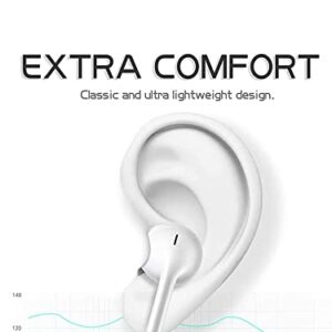 Case Logic Apple Earbuds/iPhone Headphones Wired with Lightning Connector(Built-in Microphone & Volume Control) iPhone Earphones Compatible 14/13/12/SE/11/XR/XS/X/8/7-All iOS White,XC60