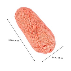 Zerodeko Cotton Craft Yarn Cotton Crochet Yarn Knitting Set Knitting Supplies Accessories Yarn Set Cotton Rope for Scarf DIY Cotton Thread Cotton Rope for Handmade Crafts Soft Yarn Loom