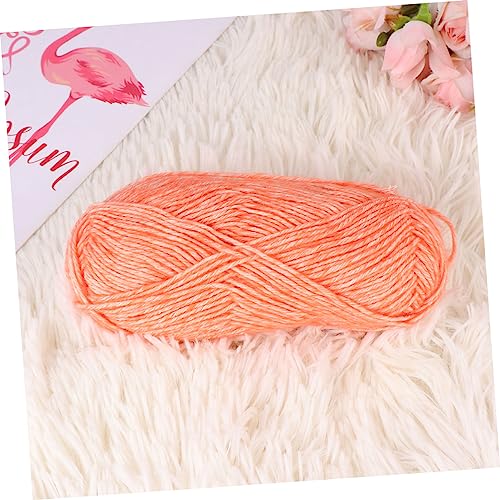 Zerodeko Cotton Craft Yarn Cotton Crochet Yarn Knitting Set Knitting Supplies Accessories Yarn Set Cotton Rope for Scarf DIY Cotton Thread Cotton Rope for Handmade Crafts Soft Yarn Loom