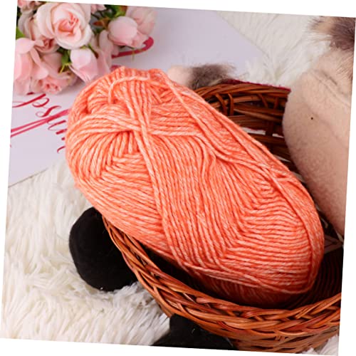 Zerodeko Cotton Craft Yarn Cotton Crochet Yarn Knitting Set Knitting Supplies Accessories Yarn Set Cotton Rope for Scarf DIY Cotton Thread Cotton Rope for Handmade Crafts Soft Yarn Loom