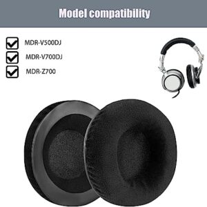 MDR-V700 Ear pad Replacement Ear pad Repair Accessories are Compatible with Sony MDR-V700DJ V700 DJ MDR-V500DJ V500 DJ/Pioneer HDJ1000 HDJ2000 HDJ1500 Headphones (Black/Plush)