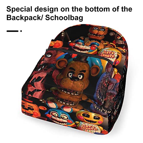 Travel Backpack Five Horror Nights Video at Game Freddy's Bag Big Capacity Shoulder Bag Cool Travel Backpack Classical Basic Briefcase Laptop Bag