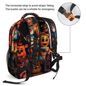 Travel Backpack Five Horror Nights Video at Game Freddy's Bag Big Capacity Shoulder Bag Cool Travel Backpack Classical Basic Briefcase Laptop Bag