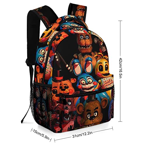 Travel Backpack Five Horror Nights Video at Game Freddy's Bag Big Capacity Shoulder Bag Cool Travel Backpack Classical Basic Briefcase Laptop Bag