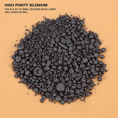 High Purity Selenium, 10g / 0.4oz High Purity Selenium 99.99% Purity Selenium Sample Metal Se Small Lumps, Horse Vitamins Minerals