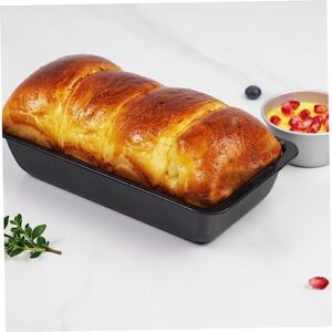 Hemoton 5pcs 6 Mini Cake Pans Mini Loaf Pan French Bread Pan Oven Roasting Pan Meatloaf Baking Pan Aluminum Bread Pans Black Bakeware Toast French Cake Mold Mini Cake French Bread