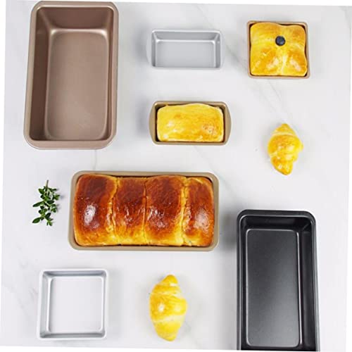 Hemoton 5pcs 6 Mini Cake Pans Mini Loaf Pan French Bread Pan Oven Roasting Pan Meatloaf Baking Pan Aluminum Bread Pans Black Bakeware Toast French Cake Mold Mini Cake French Bread