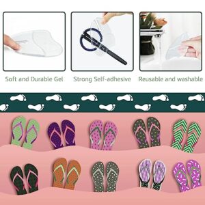 Dr. Shoesert Gel Metatarsal Pads for Flip-Flops Thong Sandals, Ball of Foot Cushion Inserts Relieve All Day Forefoot Pain for Women and Men (Clear - 3 Pairs)