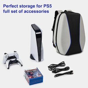 JYBRACE PS5 Case with Hard Shell, Play-Station 5 Travel Case, PS5 Protective backpack Holds Console, Controllers, Base and Accessories, Shockproof, Waterproof and Scratchproof