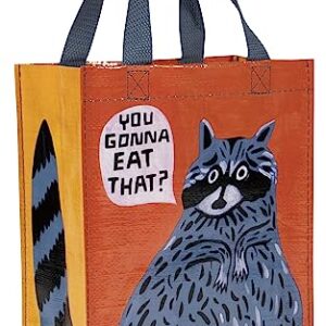 Blue Q You Gonna Eat That? Handy Tote from Reusable lunch bag, little tote, gift bag, easy-to-wipe-clean, 95% recycled material, 10" h x 8.5" w x 4.5" d