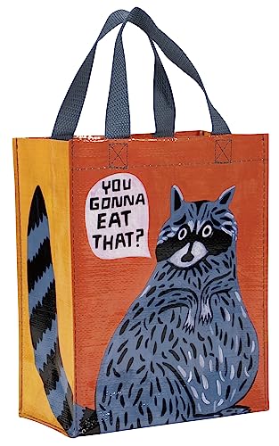 Blue Q You Gonna Eat That? Handy Tote from Reusable lunch bag, little tote, gift bag, easy-to-wipe-clean, 95% recycled material, 10" h x 8.5" w x 4.5" d