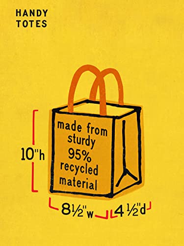 Blue Q You Gonna Eat That? Handy Tote from Reusable lunch bag, little tote, gift bag, easy-to-wipe-clean, 95% recycled material, 10" h x 8.5" w x 4.5" d