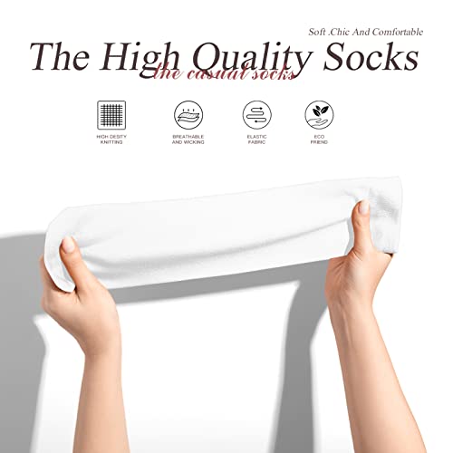 Fubido Spa Women Socks Ankle Socks Warm Soft Socks,Basalt Stones Theraphy Relaxing,Performance Cushioned Athletic Crew Socks for Women Cozy Socks,Multicolor -12 inch