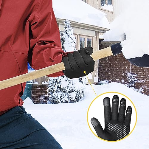 FEWTUR Winter Gloves for Men Women Cold Weather - Touch Screen Warm Gloves for Cycling