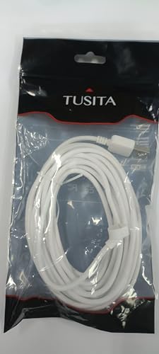 TUSITA 20ft Power Cord Compatible Google Nest Cam Outdoor or Indoor Camera - White, 6M