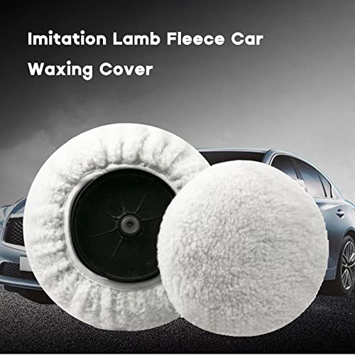 Buffing Pads, Faux Wool Polishing Disc 9-10" Polishing Bonnets Superfine Fiber Car Waxing Applicator Bonnet Polishing Pads Waxing Pads