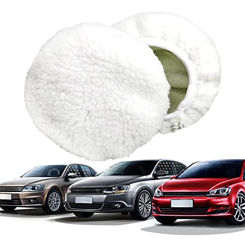 Buffing Pads, Faux Wool Polishing Disc 9-10" Polishing Bonnets Superfine Fiber Car Waxing Applicator Bonnet Polishing Pads Waxing Pads