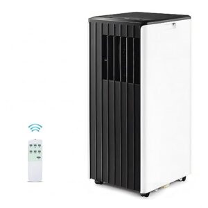 denbig portable air conditioner for room up to 350 sq.ft, 8,000 btu a/c unit with dehumidifier and cooling fan with 2 speeds, 24-hour timer, sleep mode, remote control, window installation kit