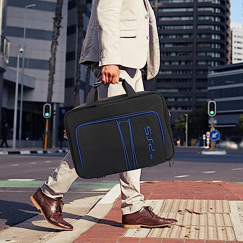 HUIJUTCHEN for PS5 Carrying Case, for PS5 Travel Case Compatible with PS5 Disc And Digital Edition Shockproof & Waterproof for PS5 Bag Travel Carry Case Holding for PS5 Console Controllers Game Cards
