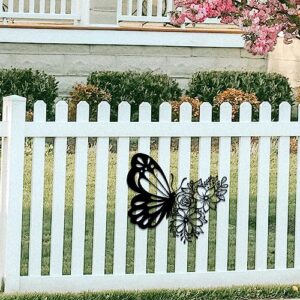 Albnegru Butterfly Wall Art Outdoor Decor, Wall Art Sculpture, Beautify Your Walls, Enhance Your Living Space, Ideal for Living Room, Bathroom, kitchen