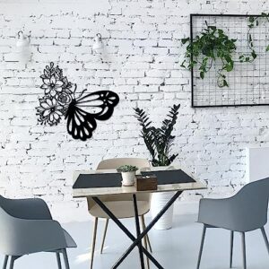 Albnegru Butterfly Wall Art Outdoor Decor, Wall Art Sculpture, Beautify Your Walls, Enhance Your Living Space, Ideal for Living Room, Bathroom, kitchen
