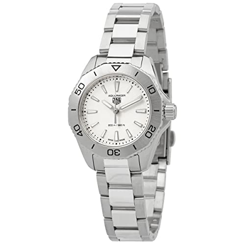 TAG Heuer Aquaracer Quartz White Dial Ladies Watch WBP1411-BA0622