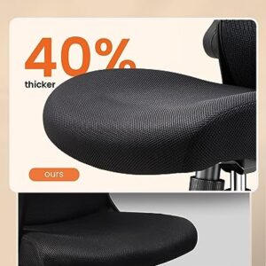 ErGear Office Chair, Desk Chair with Flip-Up Armrests, Ergonomic Office Chair with 2'' Adjustable Lumbar Support & Headrest, High Back Computer Chair Mesh Office Chair with Wheels for Home Office