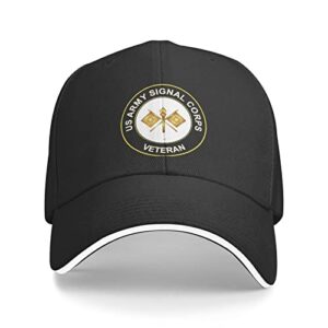 us army veteran signal corps baseball cap outdoor adjustable duck tongue caps casquette hat trucker hats