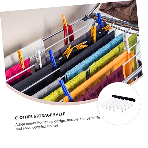 CAXUSD 1pc Underwear Storage Rack Lingerie Costume Clothing Drying Rack Hanging Clothes Drying Rack Bras Drying Wall Mount Clothes Rack Hanging Laundry Rack Multifunction Socks Rack Fold