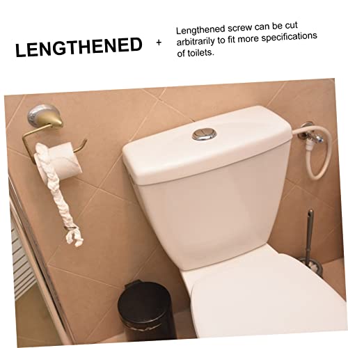 2 Pcs toilet lid button flush tank push button dual flush push button toilet tank lid toilet water tank push button toilet flush button wc square plastic white power switch button