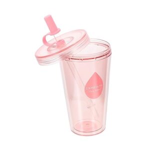 healvian straw cup milk tea cup smoothie cups for coffee cups with lids bulk sport water bottles straw drinking cups insulated coffee mug with lid travel tumbler cup plastic tea cup