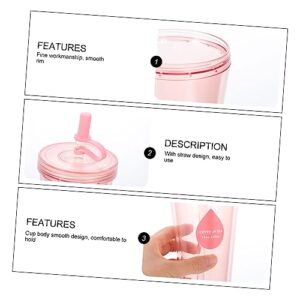 Healvian Straw Cup Milk Tea Cup Smoothie Cups for Coffee Cups with Lids Bulk Sport Water Bottles Straw Drinking Cups Insulated Coffee Mug with Lid Travel Tumbler Cup Plastic Tea Cup