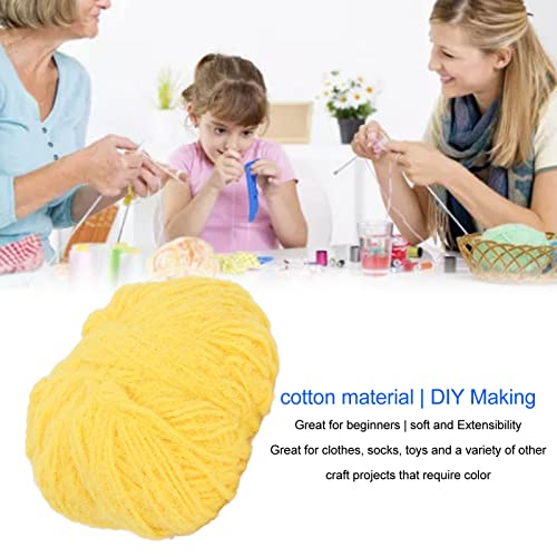 Knitting Yarn Wool, Fine Workmanship Wide Applicability Soft Skin Friendly DIY Knitting Extensibility Wool Yarn for DIY Doll for Clothing for Beginners